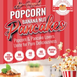 Air-Popped Popcorn Banana Nut Pancakes