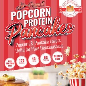 Air-Popped Popcorn Protein Pancakes